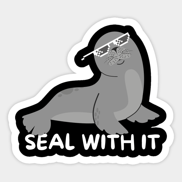 Seal With It Sea Lion Gift Sticker by The WYLD Tribe